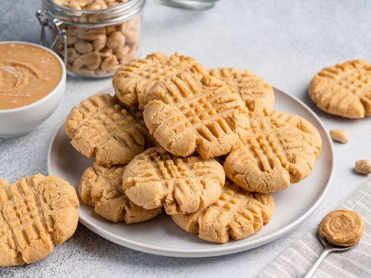 Sušienky cookies z arašidovej múky