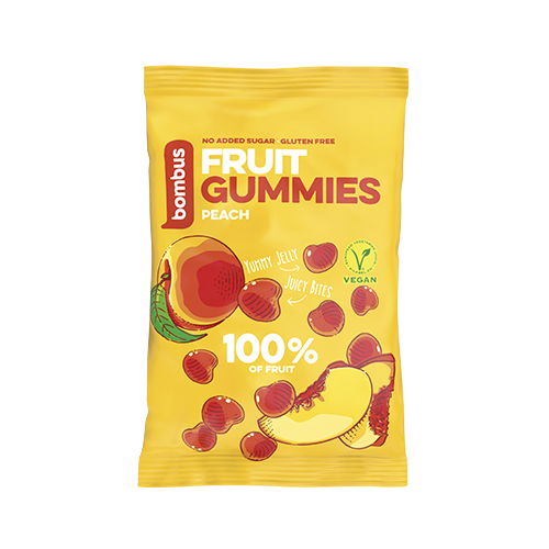 Bombus Fruit Gummies Broskyňa
