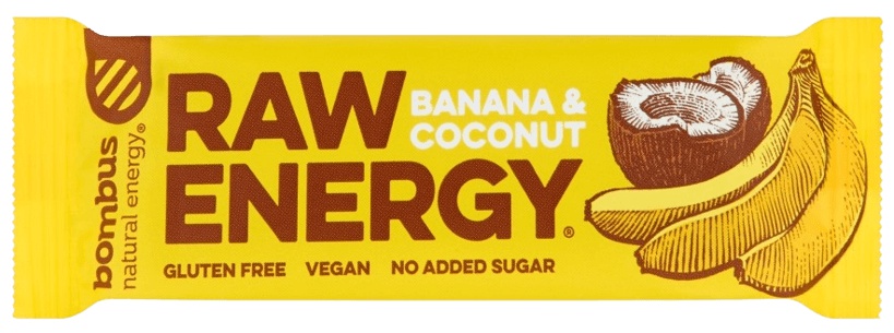 Bombus Raw Energy Banán a Kokos