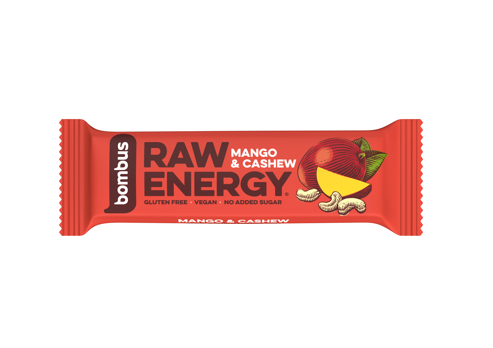 Bombus Raw Energy Mango a Kešu