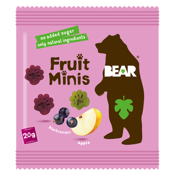 Jablkovo-Ríbezľové Ovocné Minis Labky - Bear