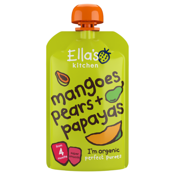 Ovocné pyré Mango Hruška Papája - Ella’s Kitchen
