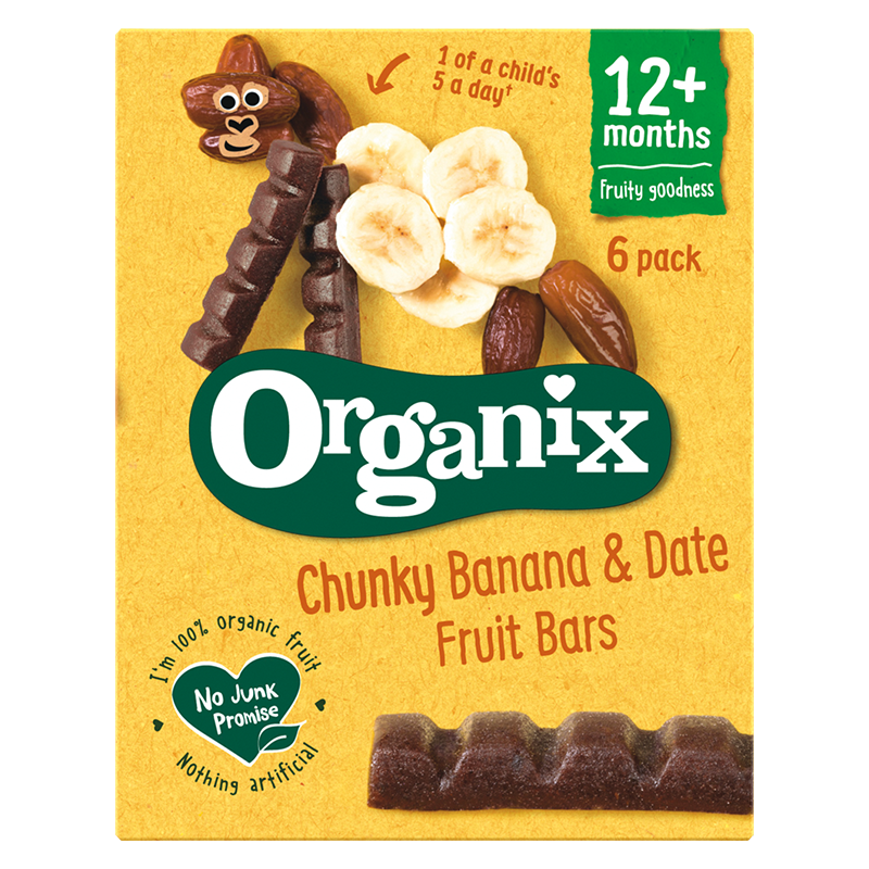 Banánovo – datlové šťavnaté tyčinky (6x17g) - Organix
