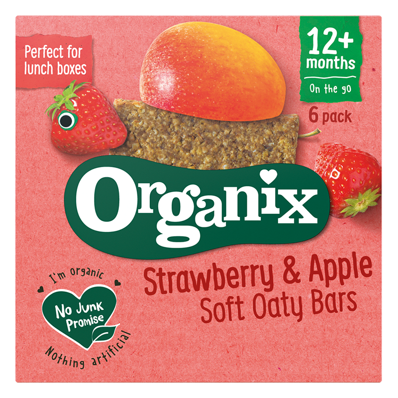Jahodovo-jablkové tyčinky (6x30g) - Organix