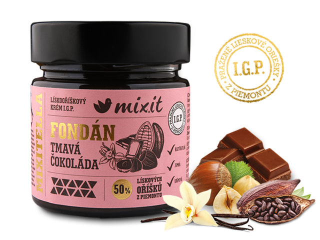 Mixitella Premium Lieskový Oriešok z Piemontu Tmavá Čokoláda - Mixit