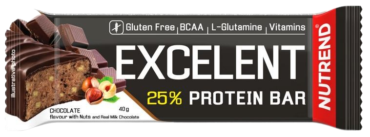 Excelent Protein Bar Čokoláda s Orieškami - Nutrend