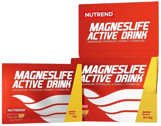 Magneslife Active Drink Citrón 10x15g - Nutrend