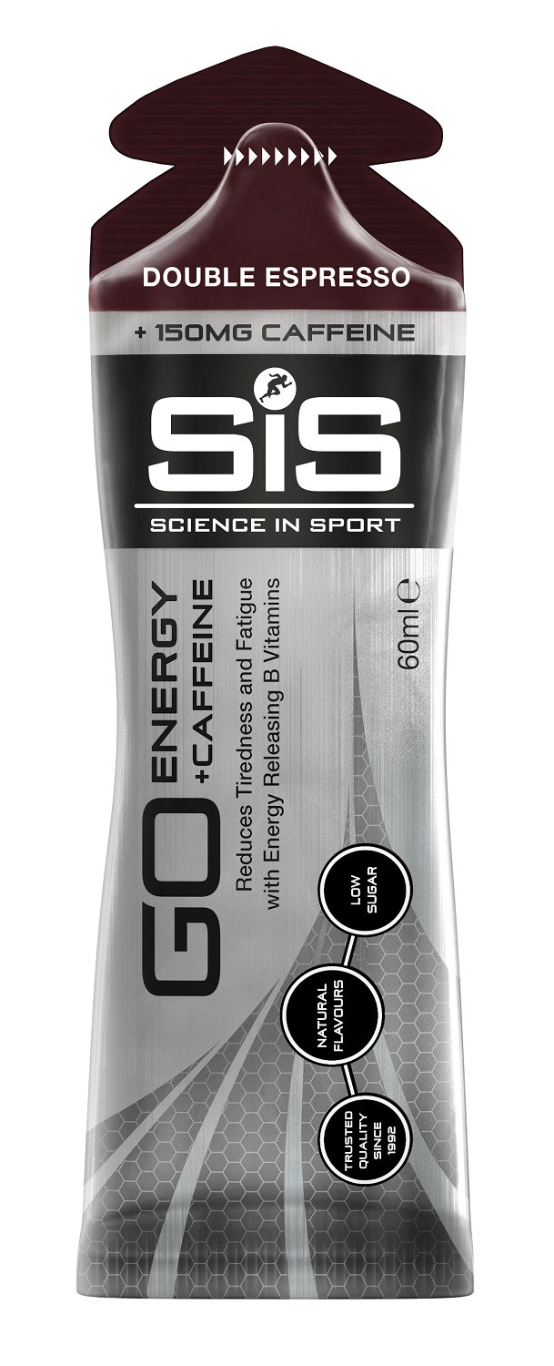 SiS Go Energy + Kofeín gél Double Espresso  60ml