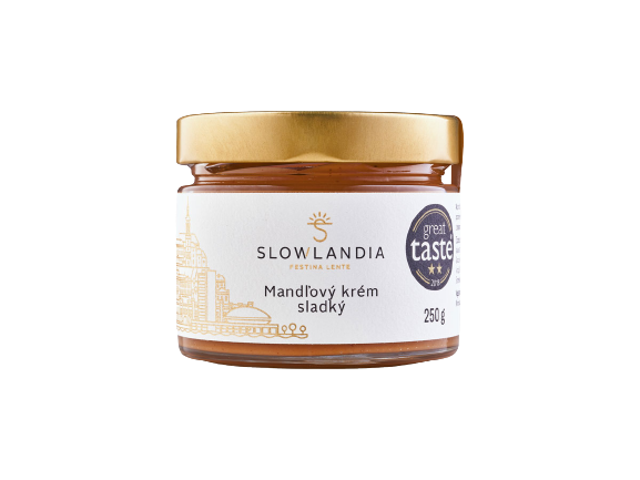 Slowlandia Mandľový krém jemne sladký